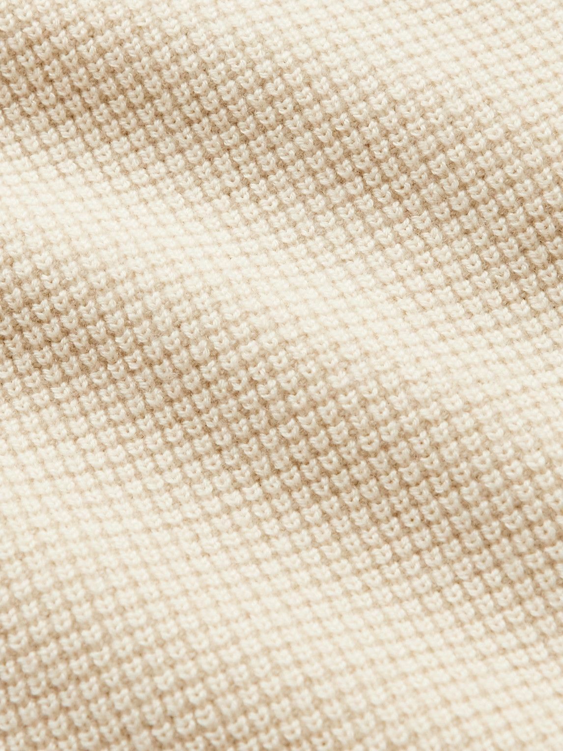 Loro Piana Kids - Waffle-Knit Virgin Wool Zip-Up Hoodie - Neutrals