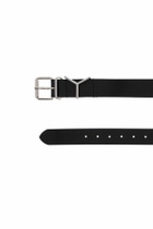 Y PROJECT slnnysl buckle belt with Black