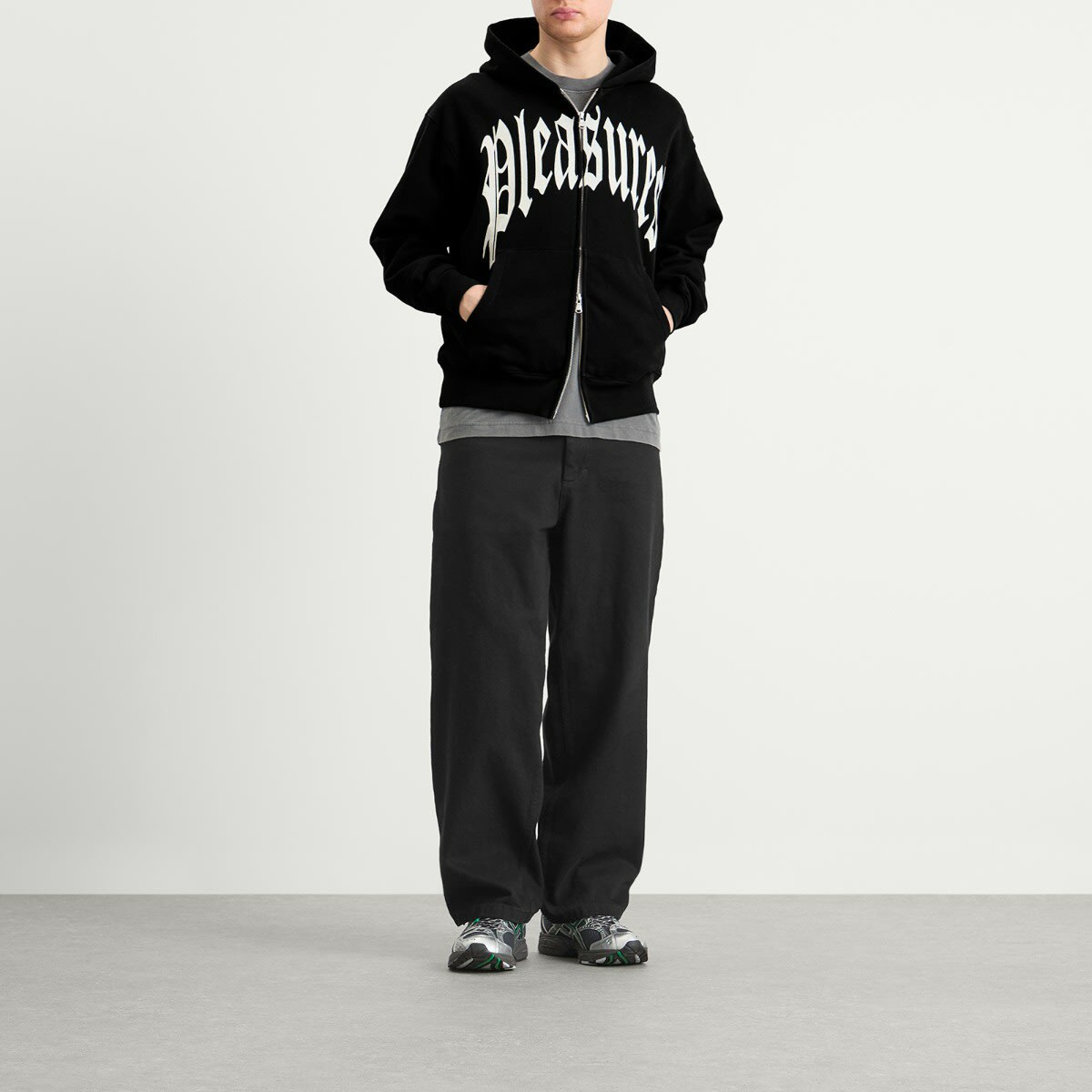 Pleasures Men's Twitch Zip Hoodie in Black