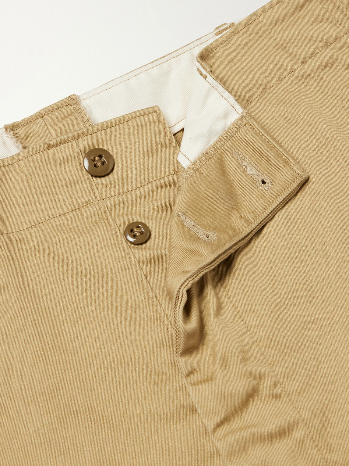 OrSlow - Straight-Leg Cotton-Twill Trousers - Neutrals