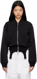 Dion Lee Black Convertible Rib Reversible Bomber Jacket
