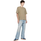 Kenzo Khaki Kenzo Paris 'KENZO Signature' Embroidered T-shirt