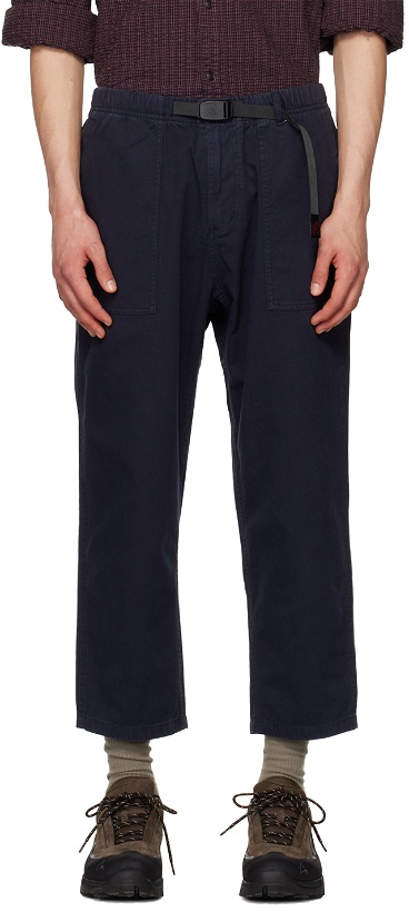 Photo: Gramicci Navy Loose Tapered Trousers