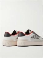 Balmain - B-Court Snake-Effect Leather and Suede Sneakers - White