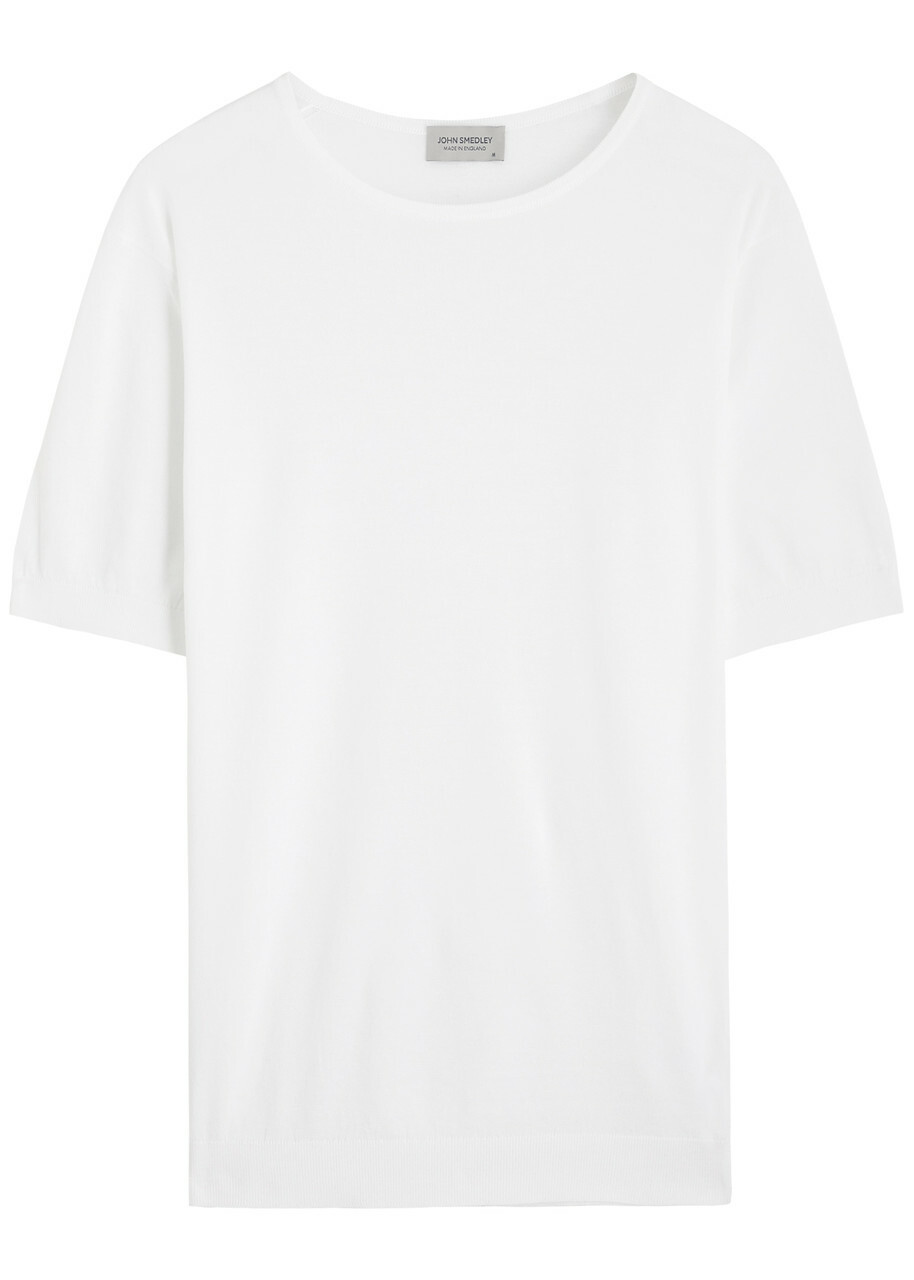 John Smedley Belden Cotton-knit T-shirt Black John Smedley