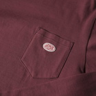 Armor-Lux Men's Long Sleeve Callac Pocket T-Shirt in Dark Burgundy
