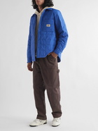 Stussy - Quilted Recycled-Shell Overshirt - Blue