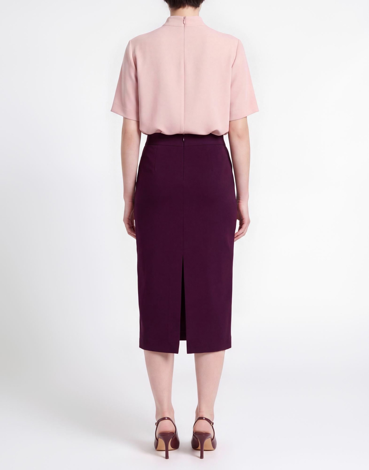 Manila Grace Womens Midi skirt Plum