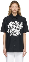 Opening Ceremony Black Melted Logo Short Sleeve Shirt