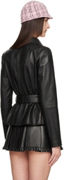 FIDAN NOVRUZOVA Black Julia Leather Jacket