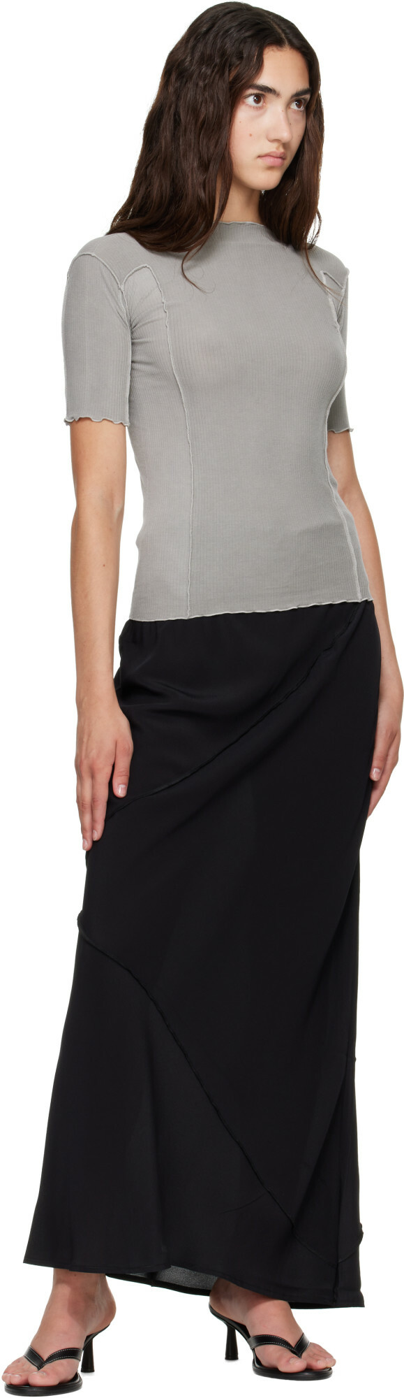 Baserange Gray Omato 3/4 T-shirt
