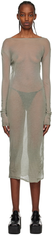 Photo: Gabriela Coll Garments Gray No.212 Maxi Dress