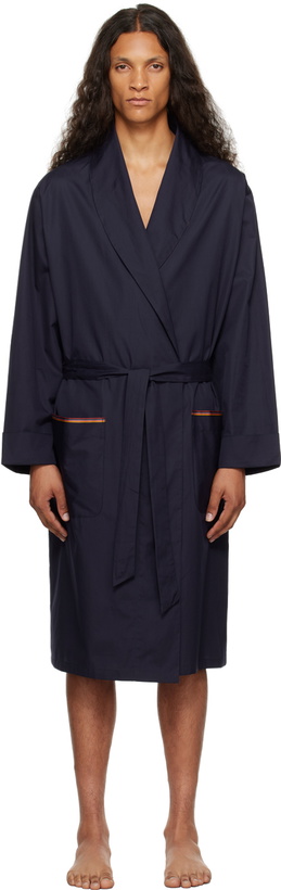 Photo: Paul Smith Navy Striped Robe