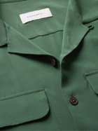 EQUIPMENT - The Original Camp-Collar Silk Shirt - Green - S