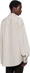 Gil Rodriguez Gray Big Button Up Shirt