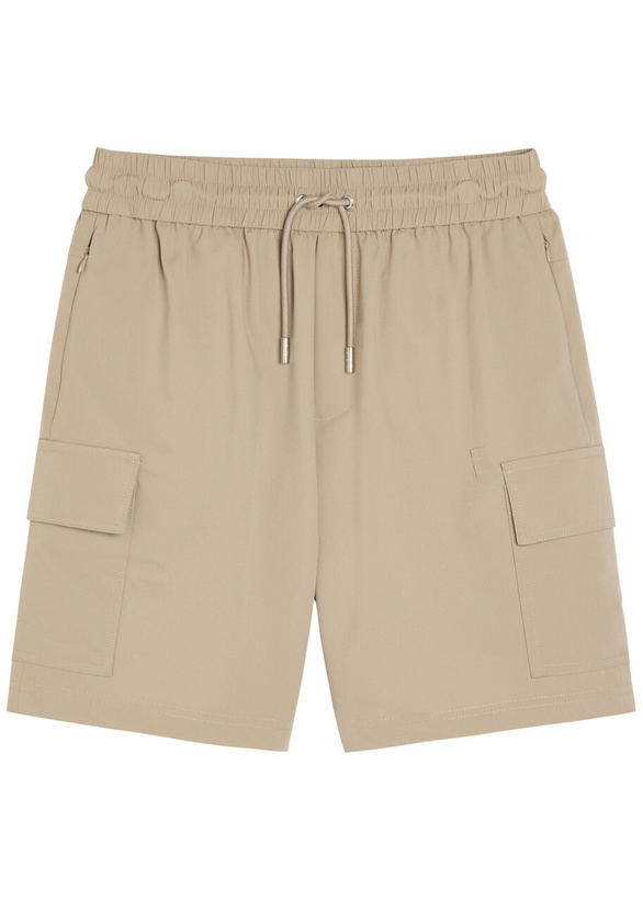 Photo: Raith Milo Stretch-jersey Cargo Shorts Beige