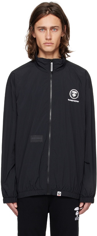 Photo: AAPE by A Bathing Ape Black Patch Track Jacket