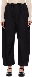 LEMAIRE Black Cropped Trousers