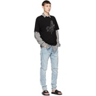 Marcelo Burlon County of Milan Black LA Dodgers T-Shirt