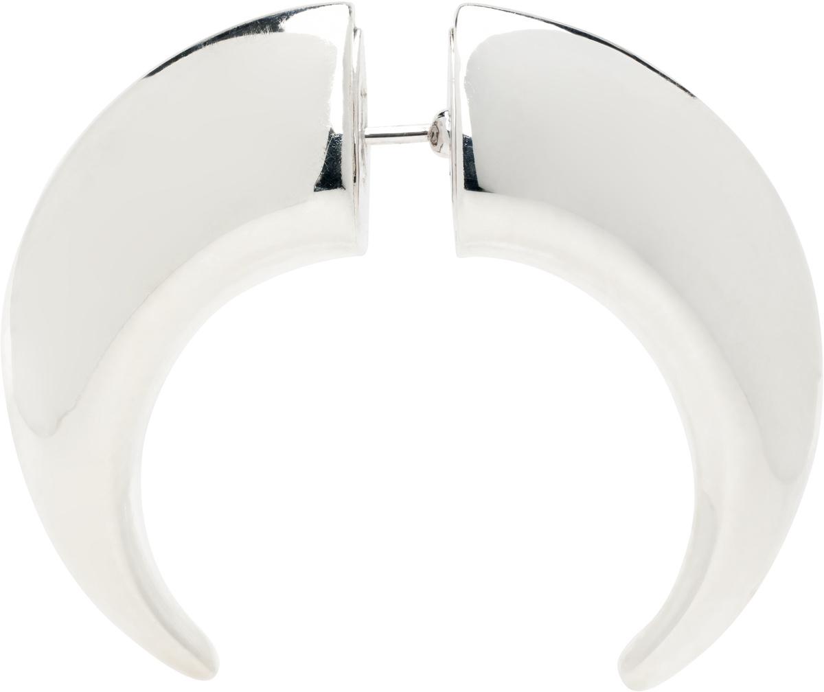 Marine Serre Silver Regenerated Tin Single Earring