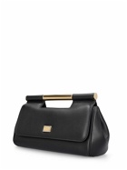 DOLCE & GABBANA Sicily Elongated Leather Top Handle Bag