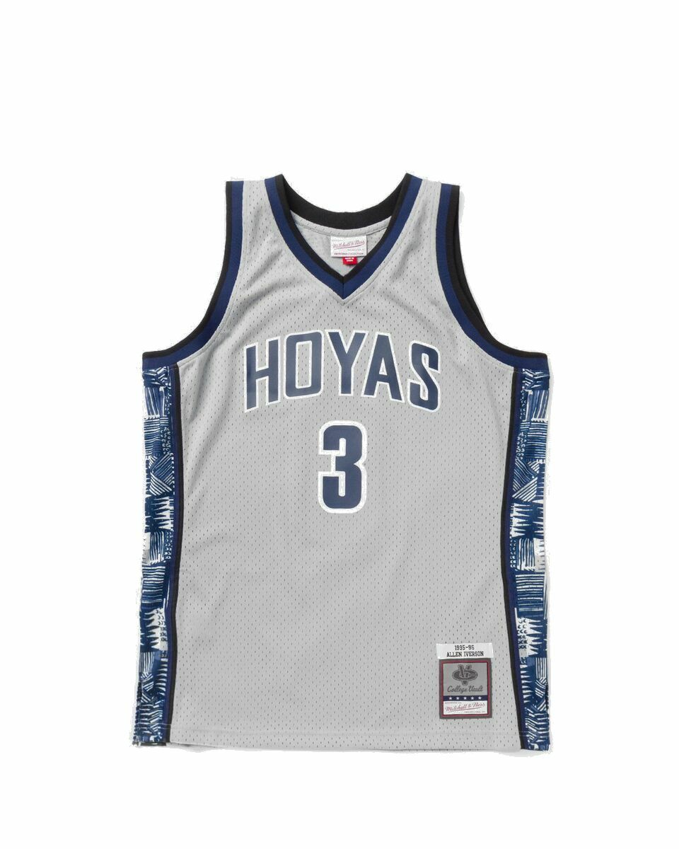 Photo: Mitchell & Ness Ncaa Swingman Jersey Georgetown University 1995 96 Allen Iverson #3 Grey - Mens - Jerseys