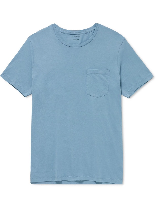 Photo: Club Monaco - Williams Cotton-Jersey T-Shirt - Blue