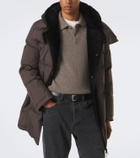 Yves Salomon Shearling-trimmed down coat