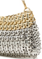 Rabanne 1969 Skyline Two-tone Disc Shoulder bag - Silver - One Size