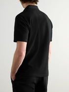 Brunello Cucinelli - Cotton-Piqué Polo Shirt - Black