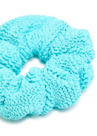 Hunza G Seersucker Scrunchie - Aqua - One Size
