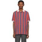 Gucci Red and Blue Chain Polo
