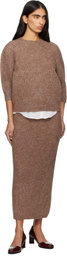 Lauren Manoogian Beige Loft Pencil Midi Skirt