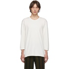 Homme Plisse Issey Miyake White Washi Three-Quarter Sleeve T-Shirt