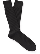 TOM FORD - Ribbed Cashmere Socks - Black