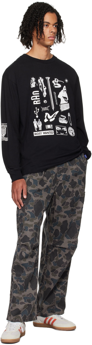DEVÁ STATES Black Arbitrary Long Sleeve T-Shirt