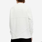 Rick Owens DRKSHDW Medium Cotton Jersey Sweatshirt in Milk/Black