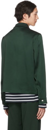 AMI Alexandre Mattiussi SSENSE Exclusive Green Ami De Cœur Jacket