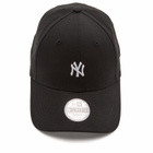 New Era Women's New York Yankees Mini Logo 9Forty Adjustable Cap in Black 