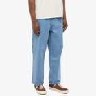 Pass~Port Men's Workers Club Denim Pant in Washed Light Blue