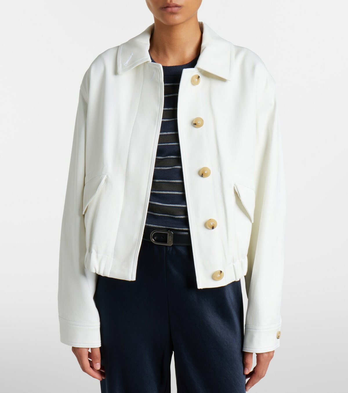 Vince Cotton twill blouson jacket