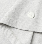 Folk - Voile-Appliquéd Cotton-Jersey T-shirt - Gray