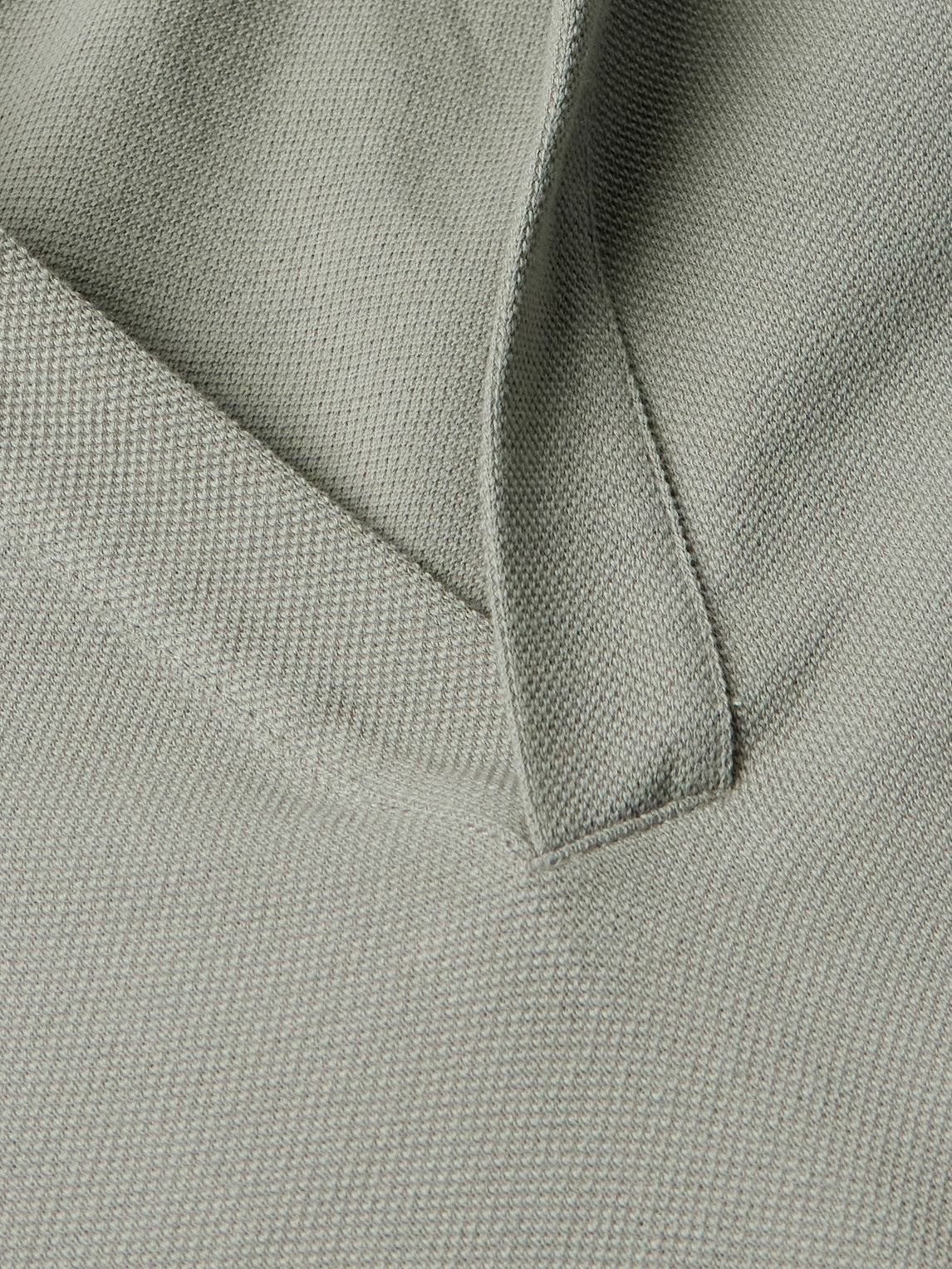 Stòffa - Cotton-Piqué Polo Shirt - Gray