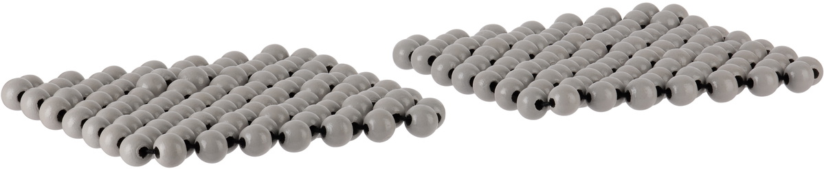 Pien Studios SSENSE Exclusive Gray Glossy Bead Larco Coaster Set