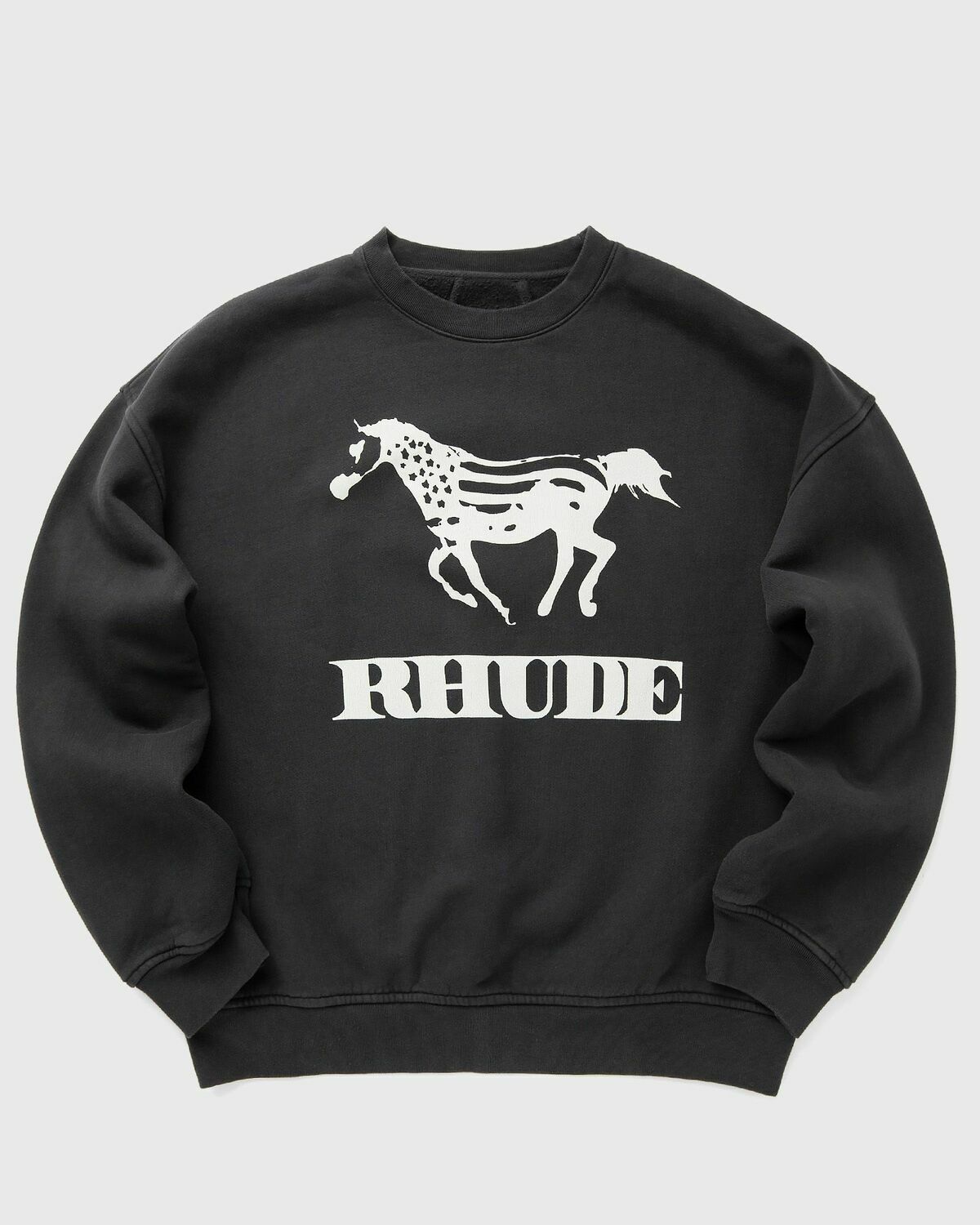 Rhude DINERO CREWNECK Black Mens Sweatshirt
