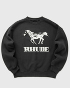 Rhude DINERO CREWNECK Black Mens Sweatshirt