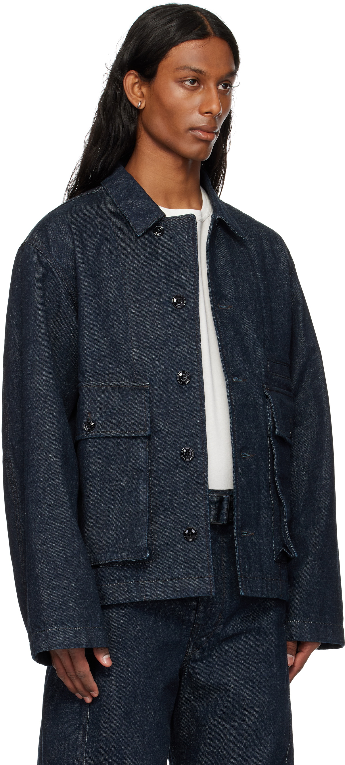 LEMAIRE Indigo Boxy Denim Jacket Lemaire