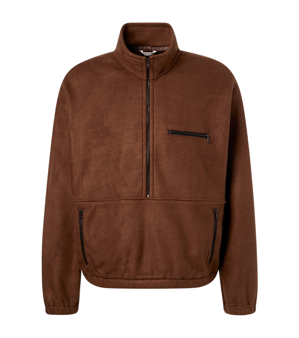 Auralee Herringbone wool and alpaca tweed coat Auralee