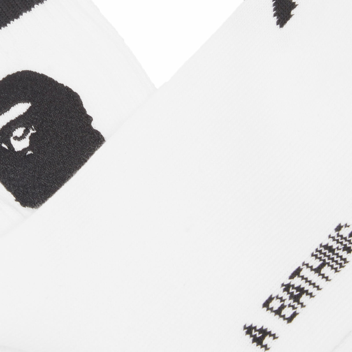 Adidas x Bape Socks in White/Black