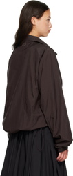 Y-3 Burgundy Gradient 3-Stripes Nylon Track Jacket